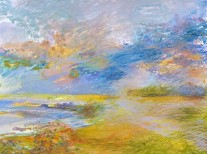 Tidal Series #17  |  30” x 40”  |  Acrylic & Oil on Canvas