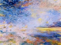 Tidal Series #19  |  30” x 40”  |  Acrylic & Oil on Canvas