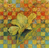 Lily | 12″ x 12″ | Acrylic & Oil on Canvas