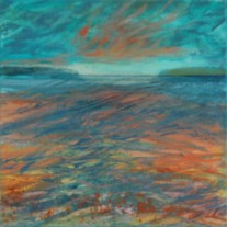 Bay Series C | 12″ x 12″ | Acrylic & Oil on Canvas