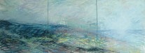 Tidal Triptych #711 | 24″ x 54″ | Acrylic & Oil on Canvas